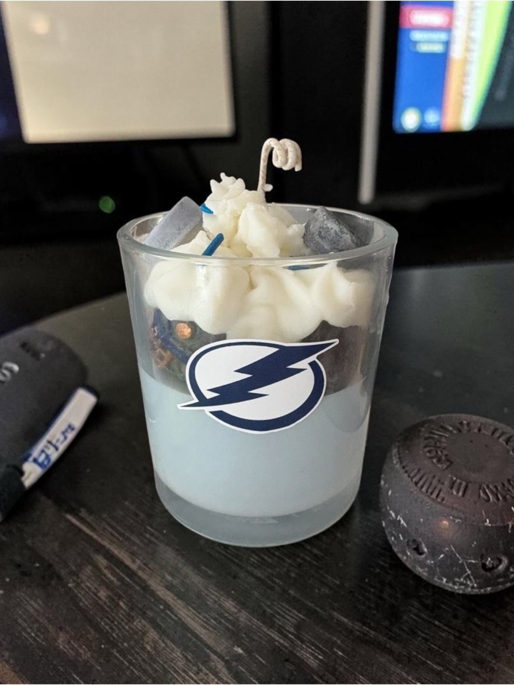 Tampa Bay Lightning harvest moon 16oz  Candle